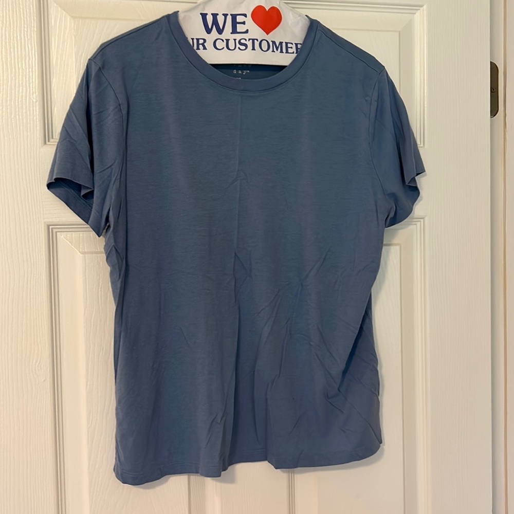 Blue tee